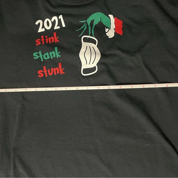 Jerzees Black Long Sleeve Shirt, Nostalgic 2021 Holiday - Picture 6 of 6